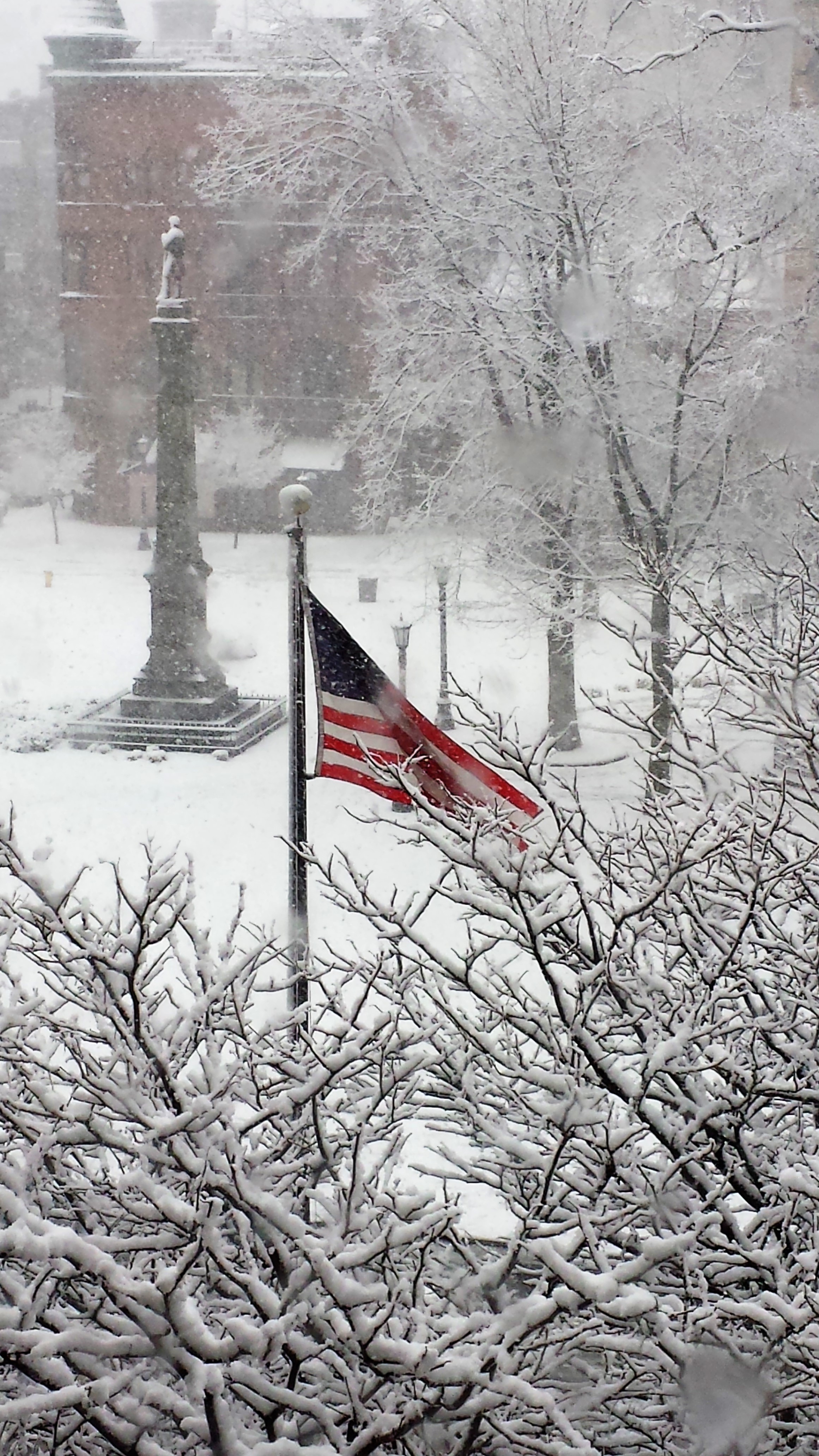 Flag in Court Square, Springfield, MA